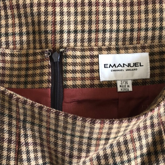 Checkered Pattern Pencil Skirt - Picture 4 of 6